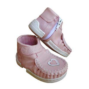 NWT Pink Leather Baby Toddler Shoes